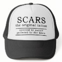Scars Tattoo Dirt Bike Motocross Cap Hat by allanGEE Scars Tattoo Dirt Bike Motocross Cap Hat