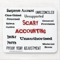 Scary Accounting - Humorous Horror Show Mouse Mat