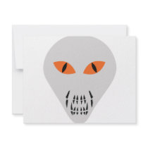 scary alien head invite