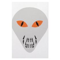 scary alien head stationery