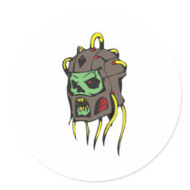Scary Alien Mask stickers by emonation Scary Alien Mask stickers