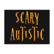 Scary Autistic Postcard
