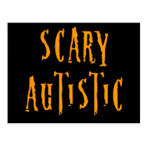 Scary Autistic Postcard