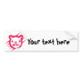 Scary bear bumper stickers