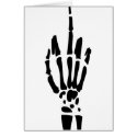 scary black halloween fuck you hand cards