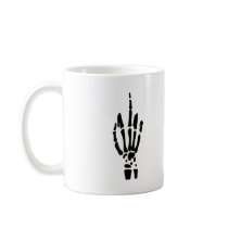 scary black halloween fuck you hand mugs by Tomaniac scary black halloween fuck you hand mugs