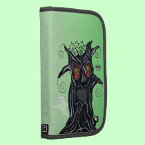 Scary Black Tree Face Ghost Cat Spider Halloween planners