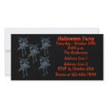 Scary Blue Gremlins Halloween Party Invite Photo Card
