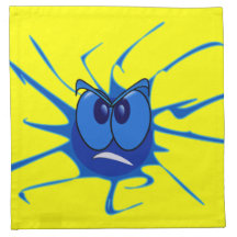 Scary Blue Spider Dude Napkins