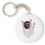 scary bowling ninepine devil key chains
