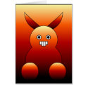 Scary Bunny Monster. cards
