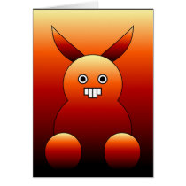 Scary Bunny Monster. cards