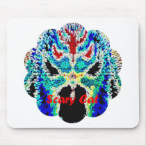 Scary Cat Mouse Pad