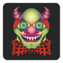 Scary Clown awesomely horrific and cute sticker