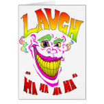 Scary Clown Laugh Greeting Cards