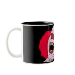 scary clown mug