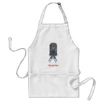 Scary Creature Tombstone Halloween Funny Apron