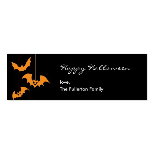 Scary Creatures Halloween Gift Tag Business Cards