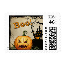Scary Cute Jack O Lantern Halloween Postage