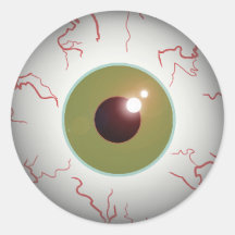 Scary Eye Ball Sticker