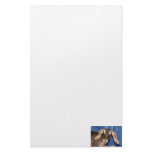 Scary eyed Nubian goat kid head picture Stationery Paper
