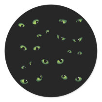 Scary Eyes Green stickers by Sensato Scary Eyes Green stickers