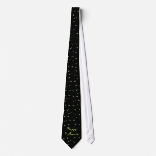 Scary Eyes Green tie