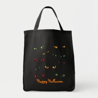 Scary Eyes Multi-Colored bag