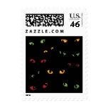 Scary Eyes Multi-Colored Postage Stamps