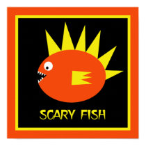 Scary Fish! posters by BitsOfWhimsy Scary Fish! posters
