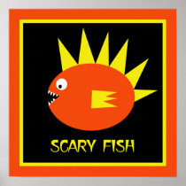 Scary Fish! Posters