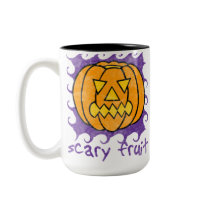 Scary Fruit Halloween Mug