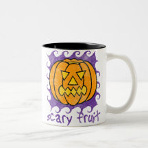 Scary Fruit Halloween Mug