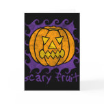 Scary Fruit Halloween Party Invitation Greeting Cards