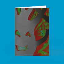 Scary "fun" Halloween Tree Card cards