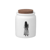 Scary Girl Candy Jar