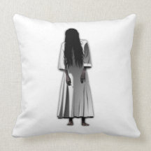 Scary Girl Pillow
