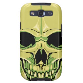 Scary Green Skull Samsung Case Galaxy SIII Cover