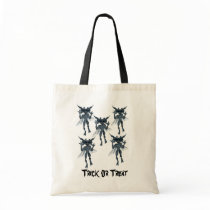 Scary Gremlin Creatures Halloween Tote Bag by SmilinEyesTreasures Scary Gremlin Creatures Halloween Tote Bag