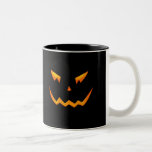 Scary Halloween 2009 Pumpkin Face Coffee Mugs