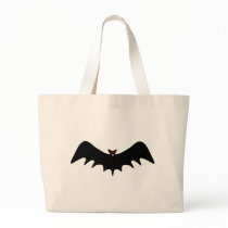 Scary Halloween Bat Canvas Bag