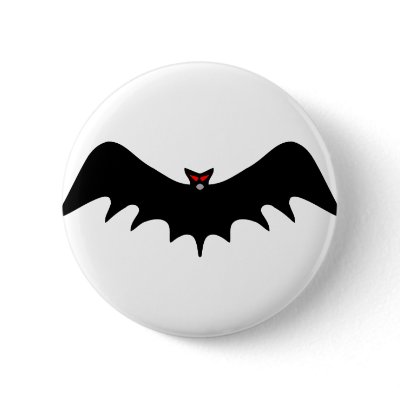 Scary Halloween Bat Buttons by Tomaniac