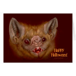 Scary Halloween Bat Card Halloween Party Invites cards