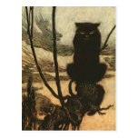 Scary Halloween Black Cat Post Cards