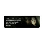 Scary Halloween Ghost Girl Custom Return Address Label
