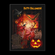 Scary Halloween postcards