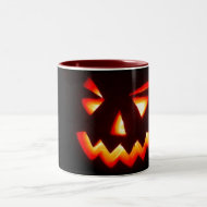 scary halloween pumpkin mug mug