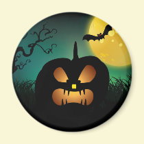 Scary Halloween Pumpkin magnets