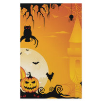 Scary Halloween Pumpkins and Full Moon Customized Stationery