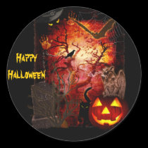 Scary Halloween stickers